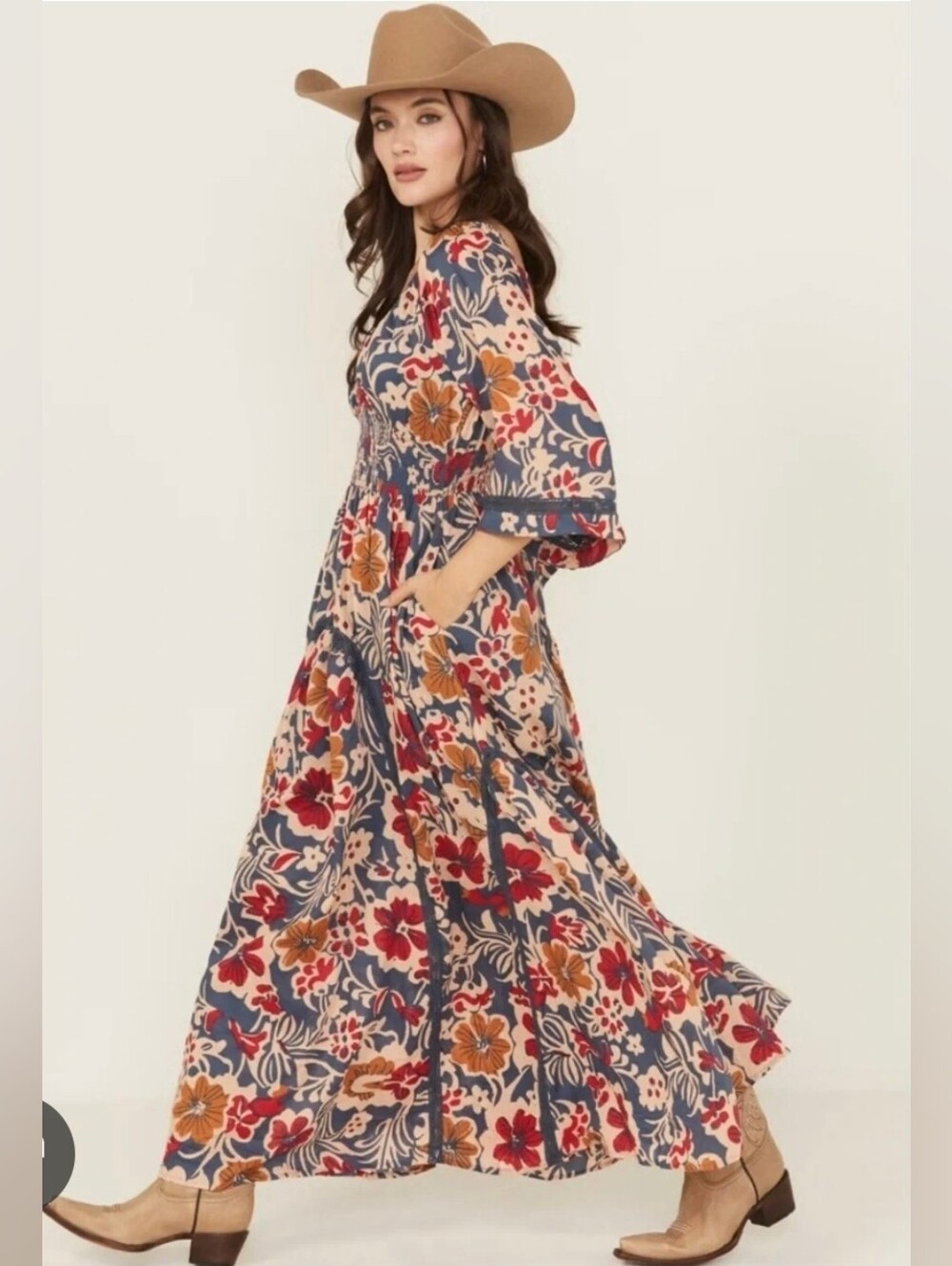 Free People Size XS-S Printed Dixie Maxi Dress - Picture 9 of 15